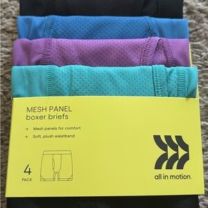 All in Motion Kids Boxer Briefs - Black, Purple, Blue